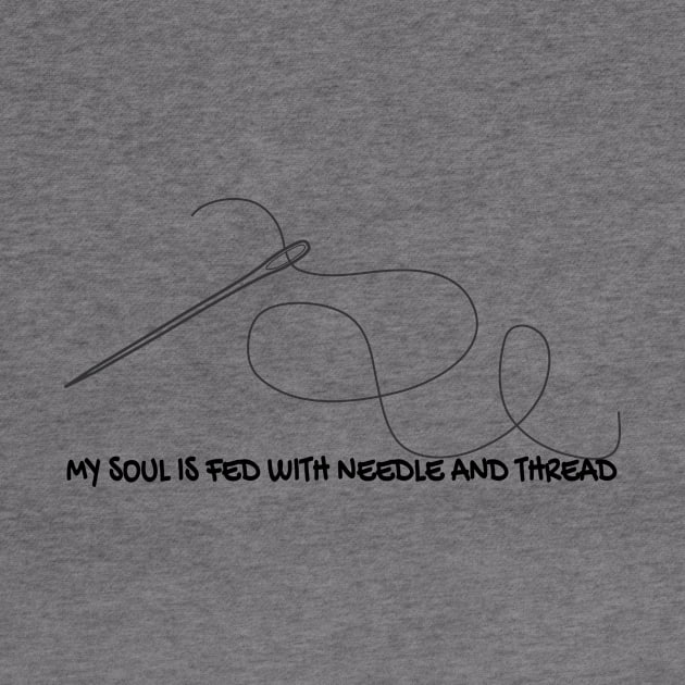 sewing my soul is fed with needle and thread by SarahLCY